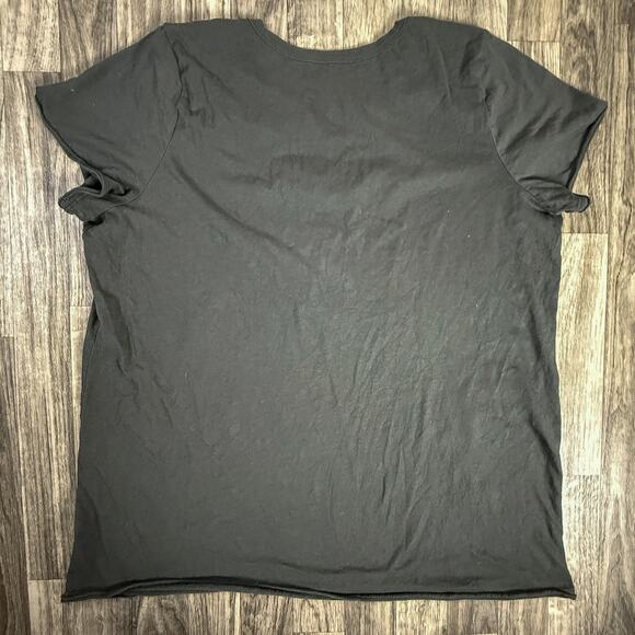 Guns N’ Roses Skull Cutout Band Tee Distressed Rock Shirt Black Grunge Punk - Picture 2 of 6